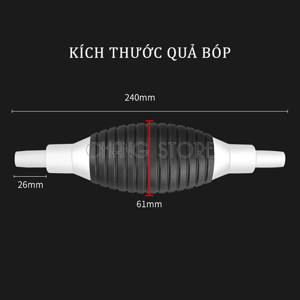 Dụng cụ bơm hút chất lỏng, Ống hút rượu, xăng dầu bóp tay siêu tiện lợi - mẫu mới