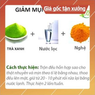 [ NGUYÊN CHẤT 100% ] Bột Trà Xanh Nguyên Chất Hanmade Thiên Thanh Cao Cấp, Chọn Lọc,Bỏ Gân Trên Từng Lá Trà.