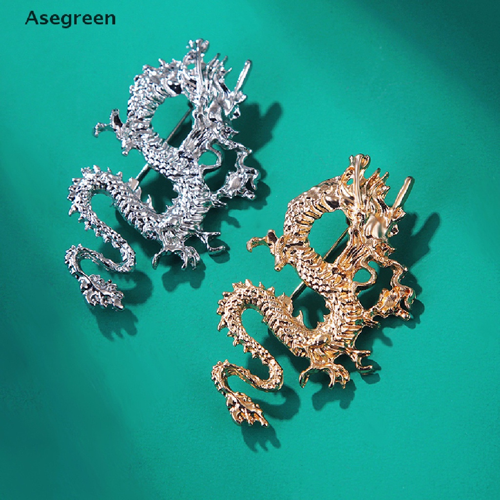 [Asegreen] Ghim Cài Hình Rồng Bay Tráng Men Unisex