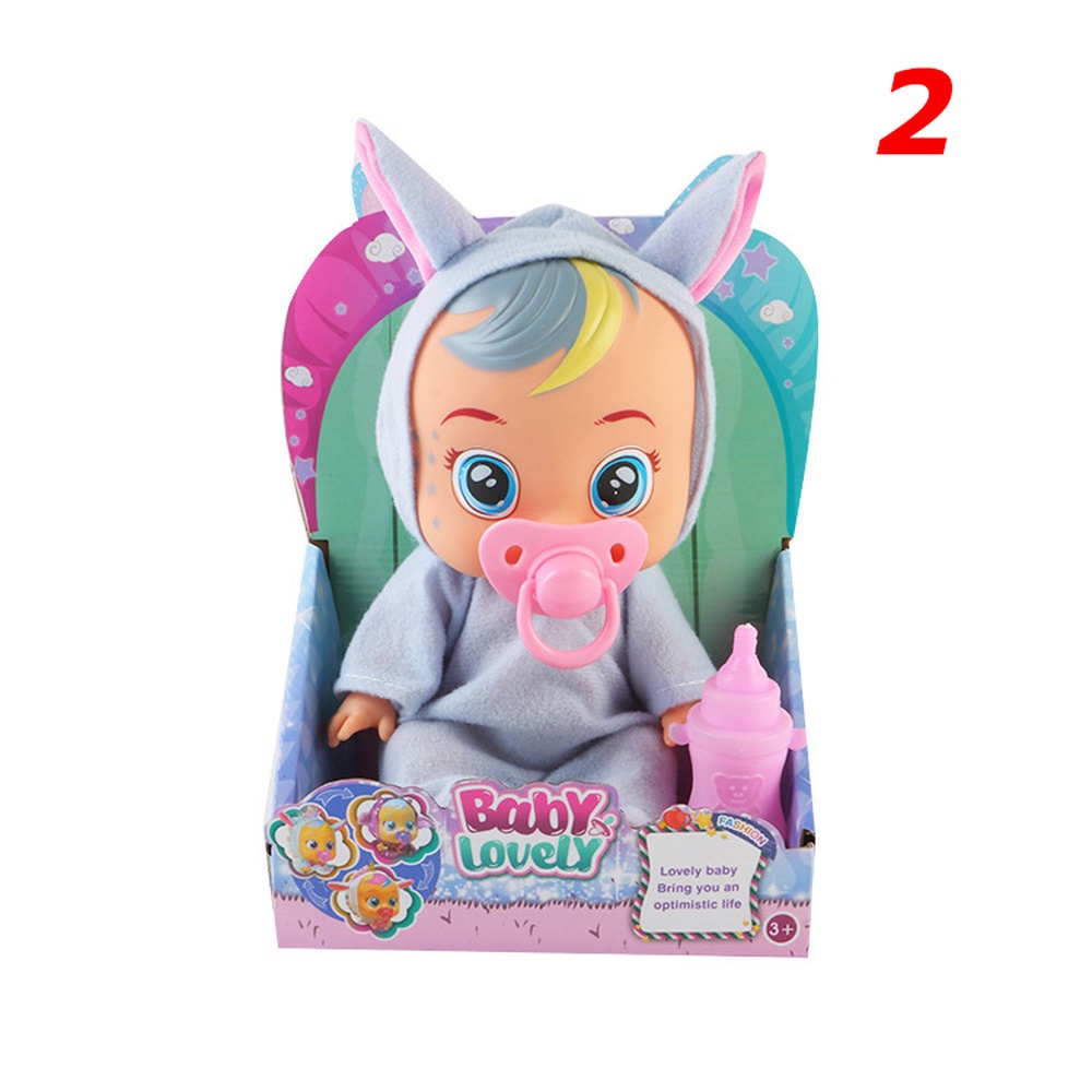 Cute Versatile 3D Vinyl Baby Doll for Girls 4-6 Years Old Children Gift