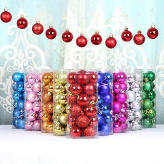 Hộp quả châu 3cm/4cm/5cm/6cm nhiều thiết kế treo cây thông Noel trang trí Giáng sinh