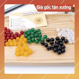 Hạt Đá phong thủy Đá MNao Tự Nhiên làm vòng tay handmade đủ size 6 8 10 12li - Tổng Sỉ Phong Thủy