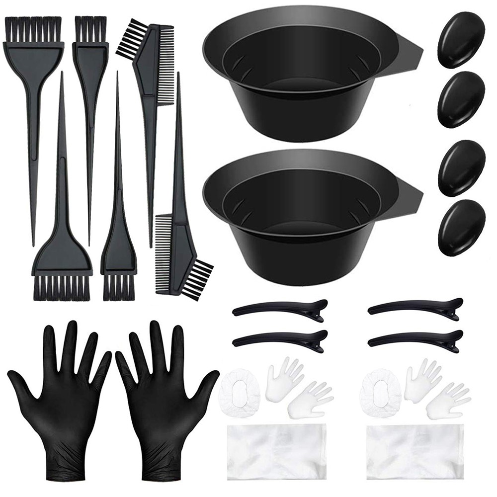 Bộ 22 dụng cụ nhuộm tóc chuyên dụng tiện lợi cho salon