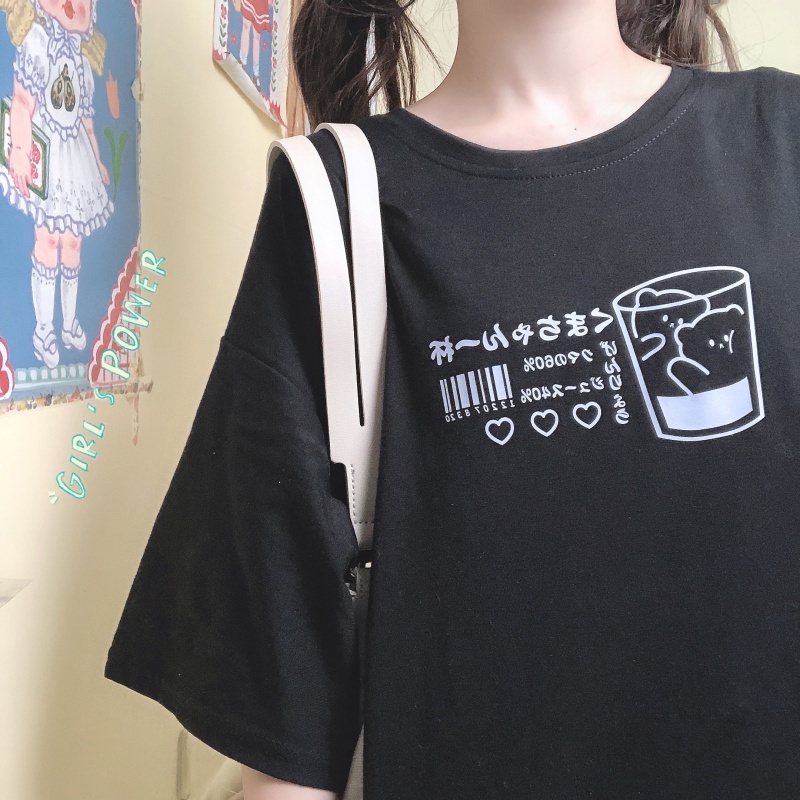 NRVP Áo Thun Cotton Tay Ngắn Cổ Tròn Màu Trơn Thời Trang Dành Cho Nữ