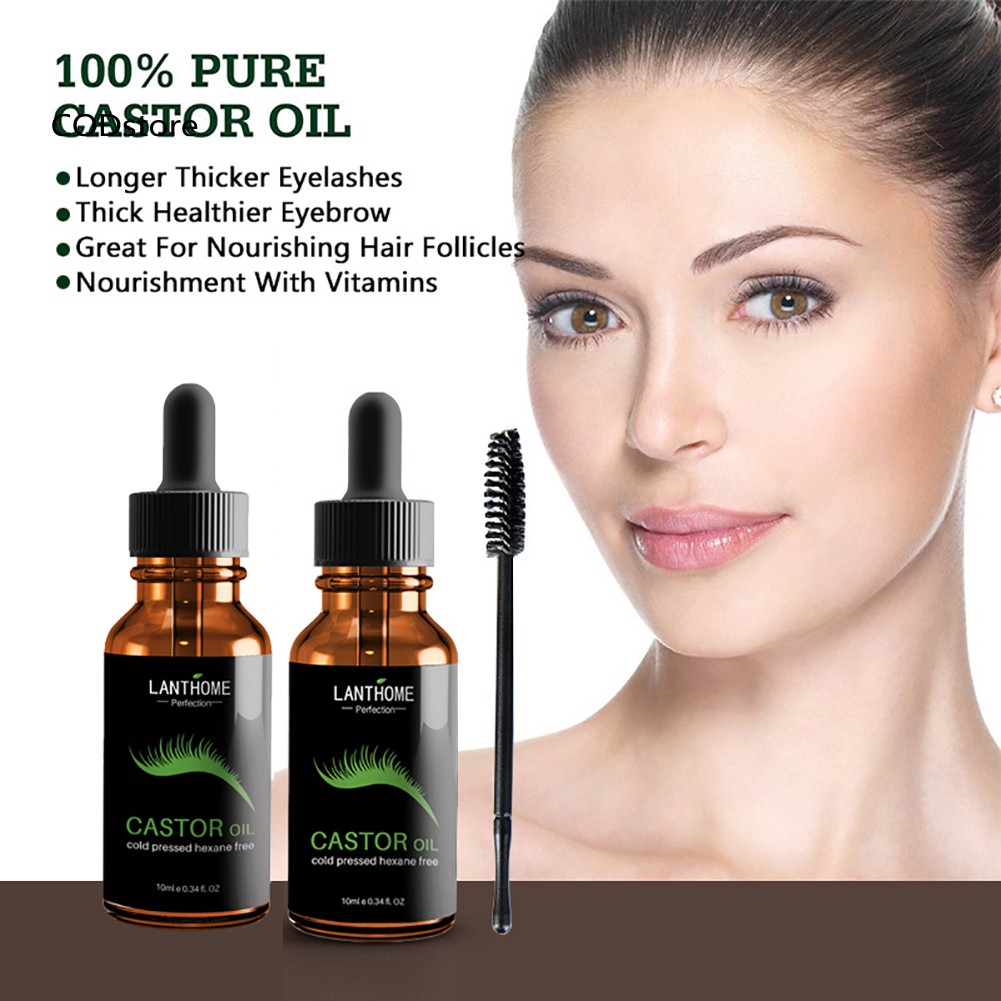 Dầu thầu dầu LANTHOME dưỡng mi dài và dày hiệu quả 10ml kèm cọ chuốt mi | BigBuy360 - bigbuy360.vn
