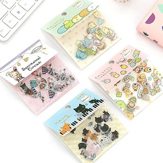 Set 80 dán sticker túi dễ thương sinh viên văn phòng phẩm album, trang trí RILAKKUMA