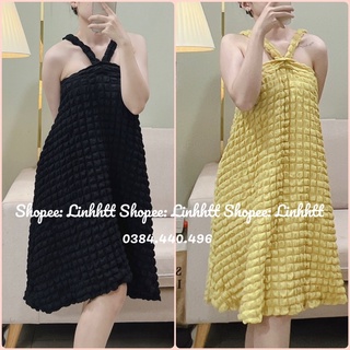 ĐẦM XỐP XOẮN DÂY FORM A ULZZANG