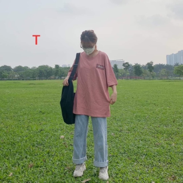 Sét áo ready +quần bò ống rộng TTO977