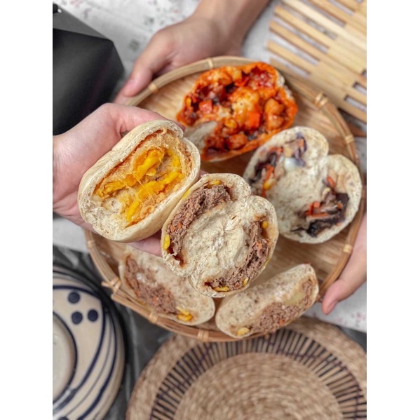 1 Set Bánh Bao Nguyên Cám Các Vị