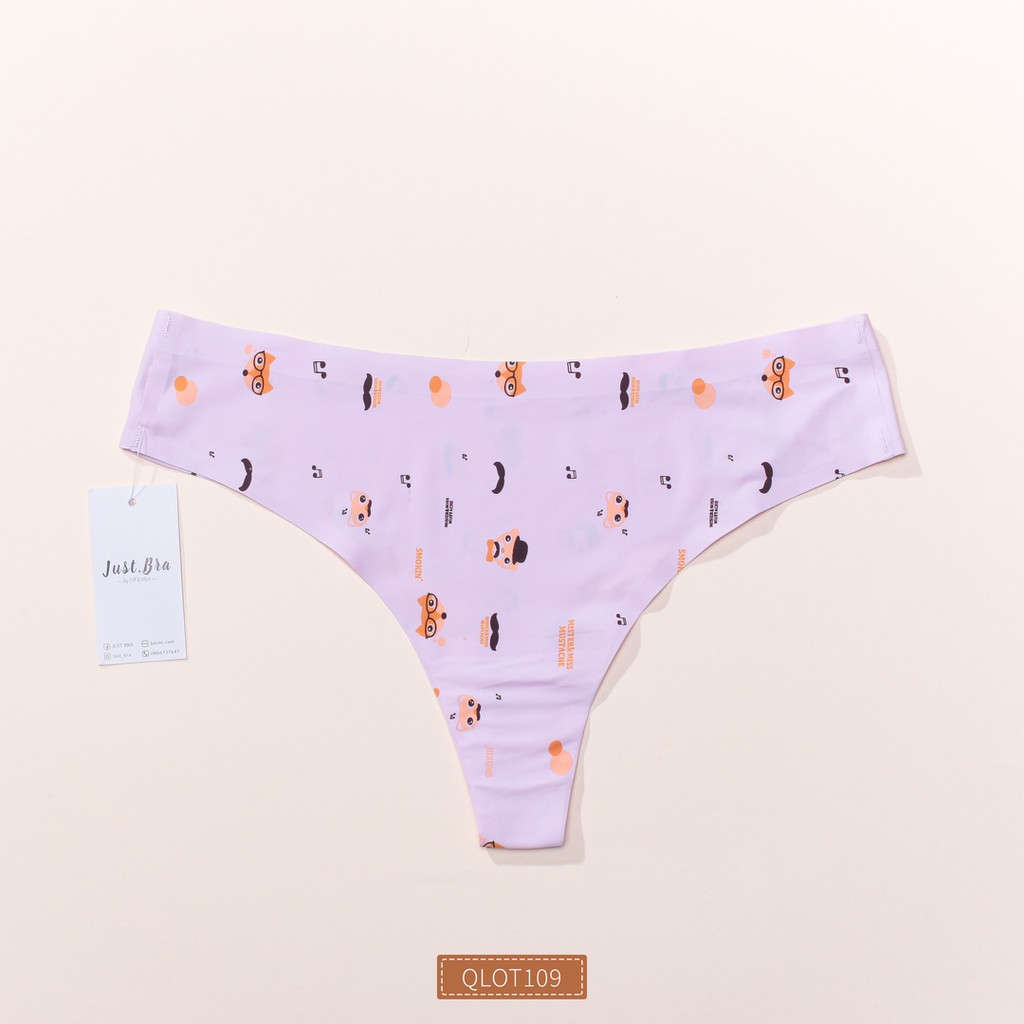 [Mã WABR2711 giảm 10% đơn 250K] Quần lót lọt khe Just Bra Họa tiết đáng yêu QLOT109 | BigBuy360 - bigbuy360.vn