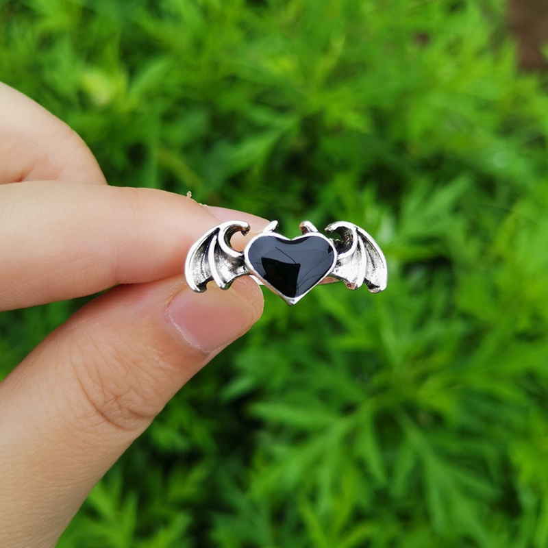 Nhẫn hình cánh dơi/ trái tim/phim phong cách cổ điển độc đáo cho nữ