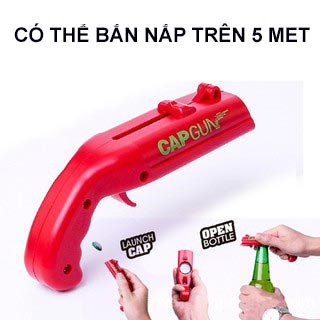 Dụng Cụ Mở Bia Bắn Nắp Chai Cực Chất - Đồ Khui Bia Hình Súng Capgun