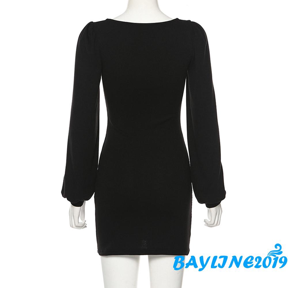 Đầm Tay Phồng Thời Trang Nữ Quyến Rũ