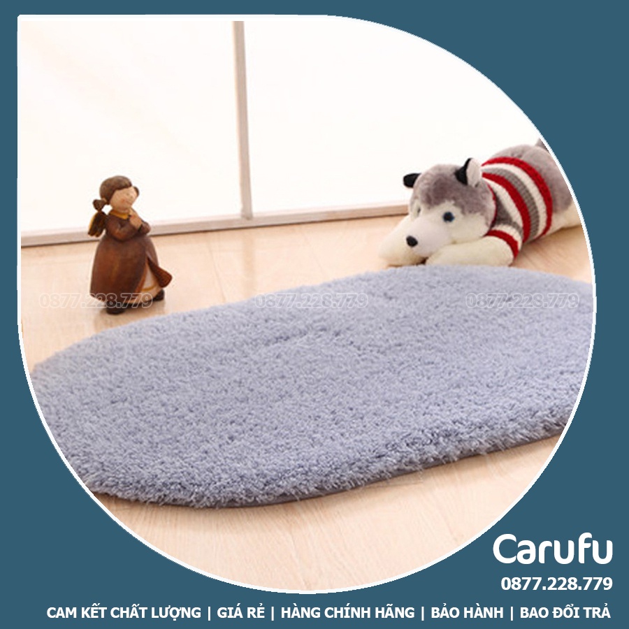 Thảm lông lau chân chống trượt cao cấp giá rẻ cho phòng khách phòng ngủ nhà bếp size 40x60cm