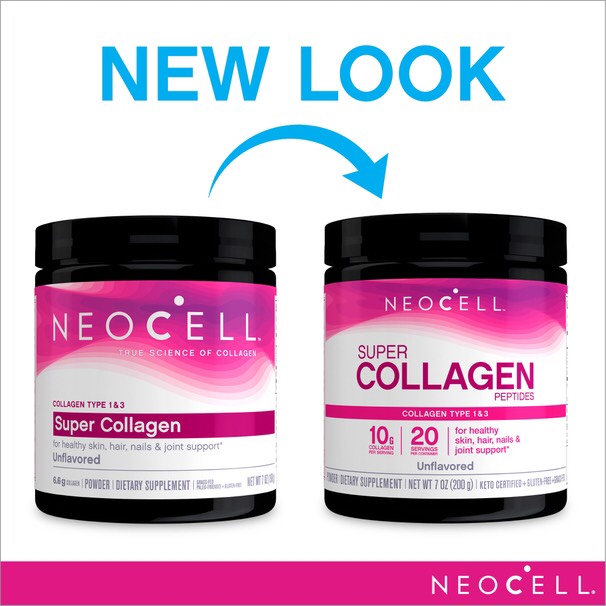 EXP 12/2024 NEOCELL dạng bột Super Collagen Peptides Type 1 & 3 - 200g