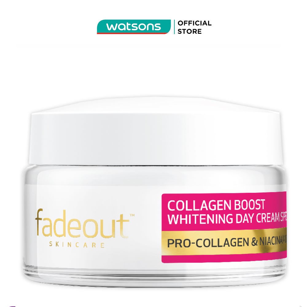 Kem Dưỡng Fadeout Trắng Da Bổ Sung Collagen Ban Ngày Collagen Boost Whitening Day Cream SPF25 50ml