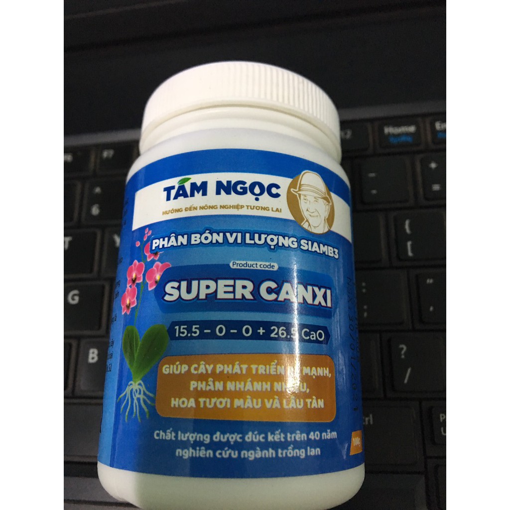 Super Canxi Nitrat Hũ 100g - Phát triển rễ, tiêu thụ đạm, Mập rễ, phân nhánh rễ, tăng khả năng tiêu thụ đạm