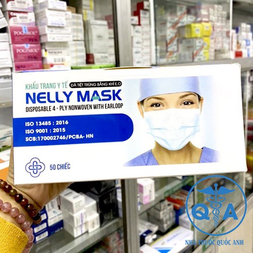[CÓ BÁN LẺ] Khẩu trang y tế Nelly Mask giá rẻ hàng công ty chính hãng 4 LỚP DÀY DẶN