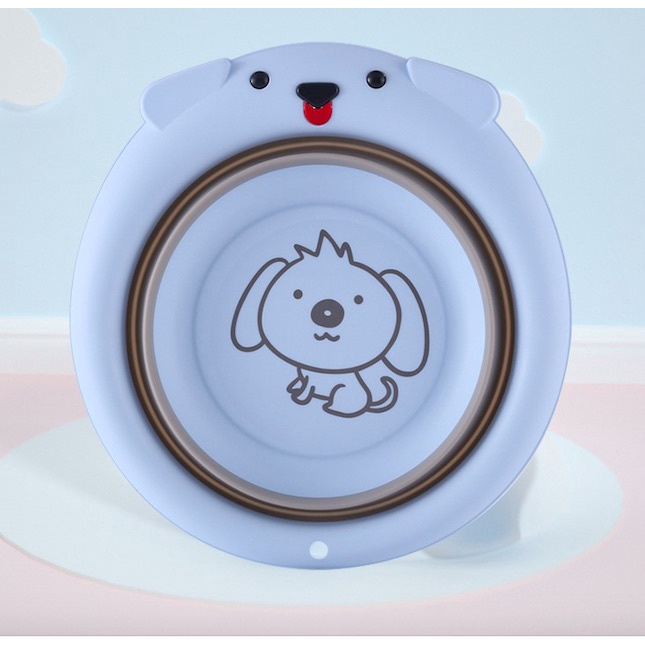 Chậu Rửa Mặt Gấp  Gọn Thông Minh, Thị Nhím Store, Chậu Rửa Mặt Cho Bé Sơ Sinh Dung Tích 3.5L