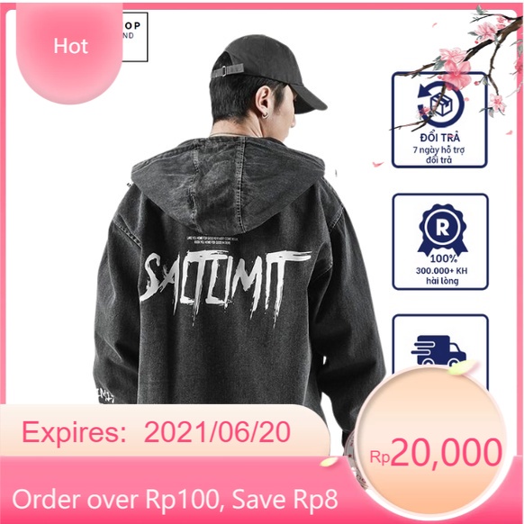 Áo khoác jean nữ nam unisex có mũ jean chống nắng cực đỉnh mới ra từ Chiwawa shop
