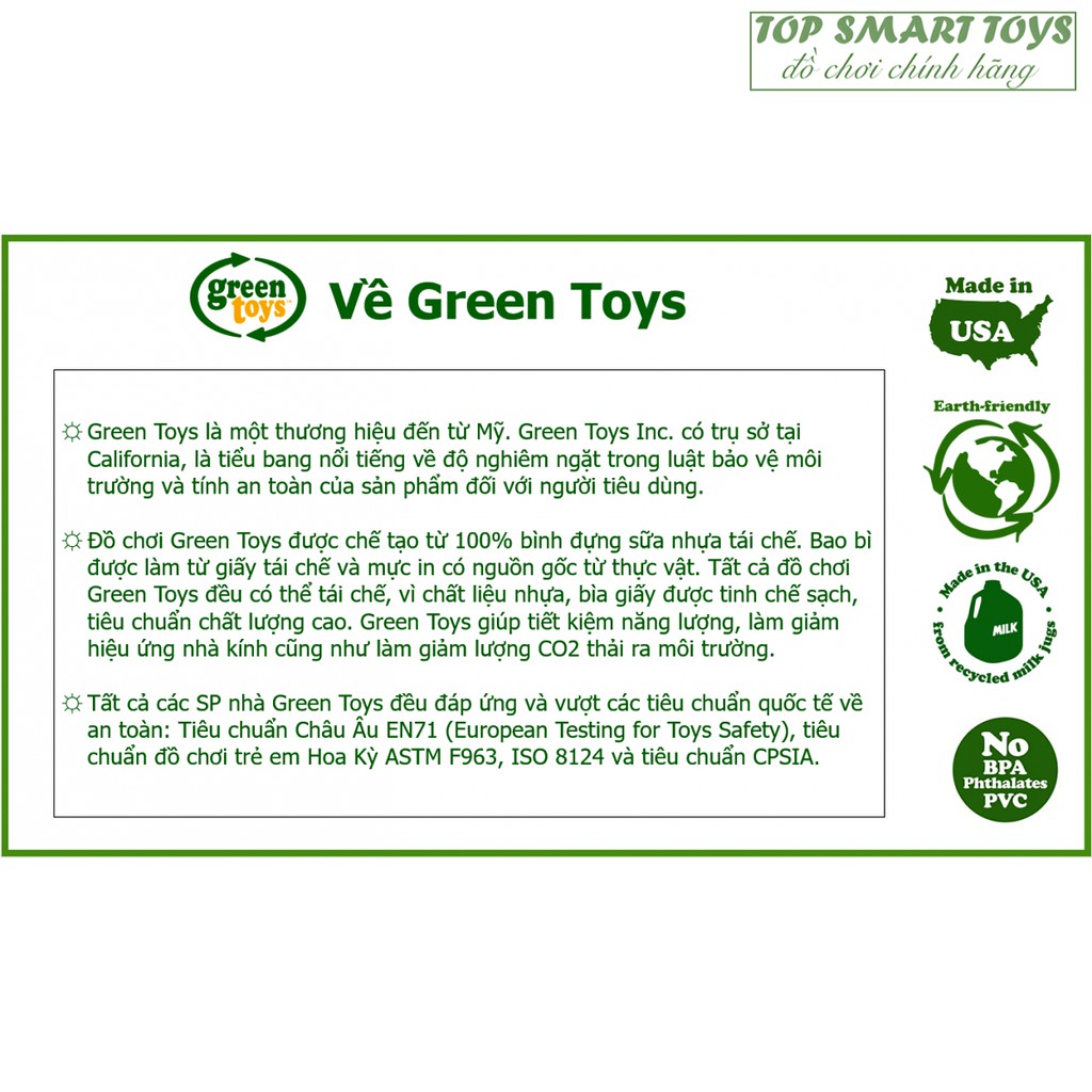 Bộ Đồ Chơi 4 Xe Hơi Green Toys Cho Bé Từ 3 Tuổi (Made In USA)