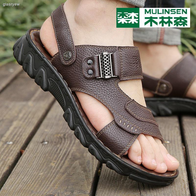 Sandal Linsen Chất Liệu Da Có Size Lớn 2021 Dành Cho Nam Giới