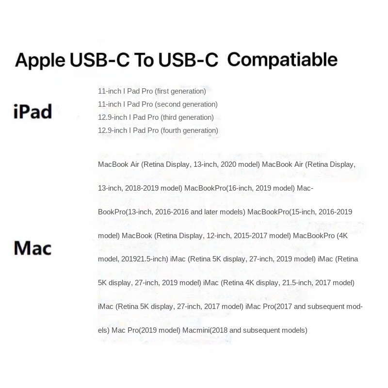 Cáp Sạc Chuyển Đổi Type C Sang USB-C Cho IPad Pro 11 Macbook Air 4 IPad Pro 12.9