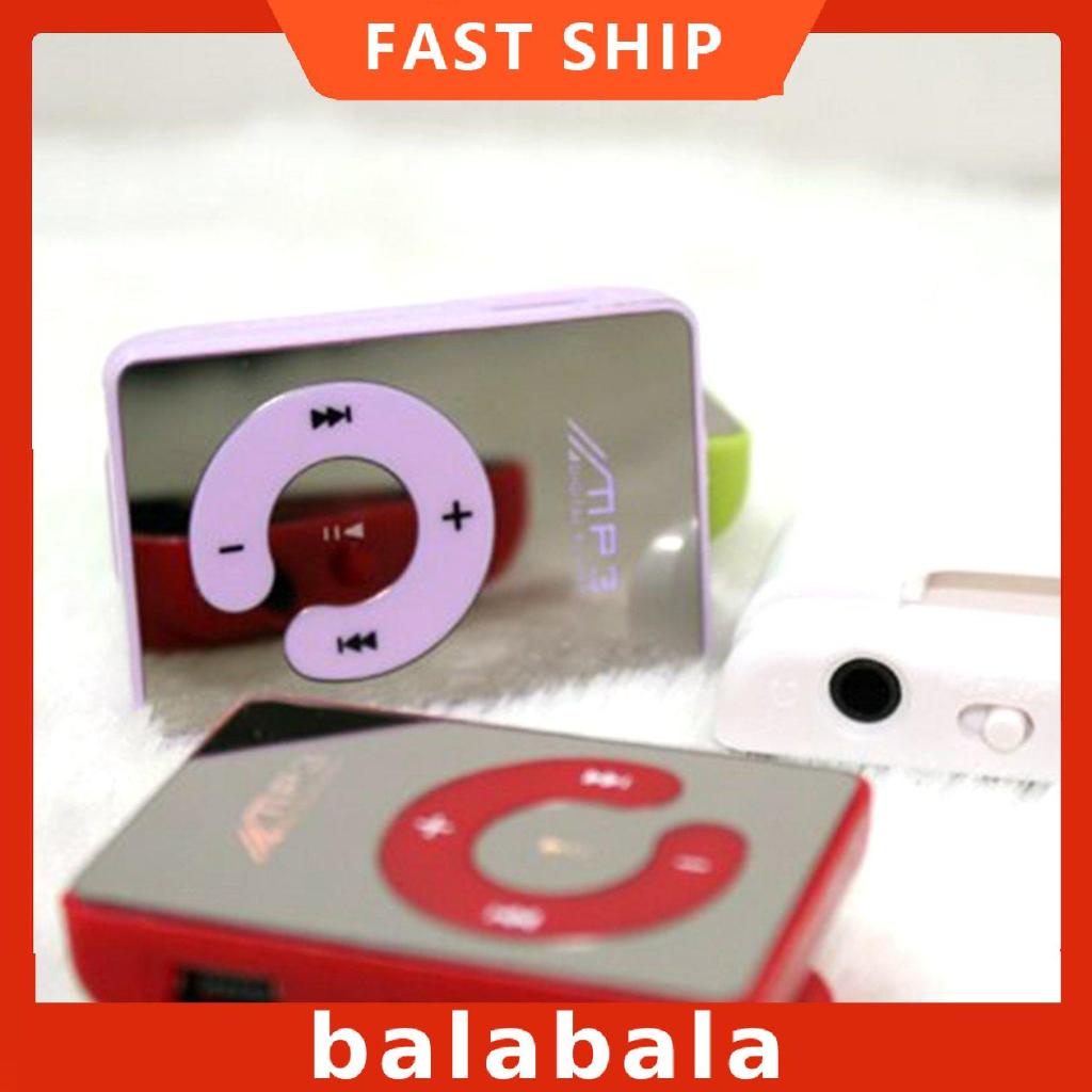 Máy nghe nhạc MP3 mini dạng kẹp có mặt gương tiện dụng