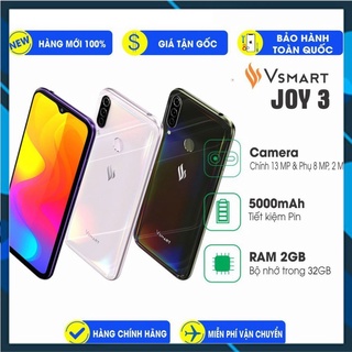 Điện thoại Vsmart Joy 3 Fullbox Nguyên Seal Chính Hãng VJ3