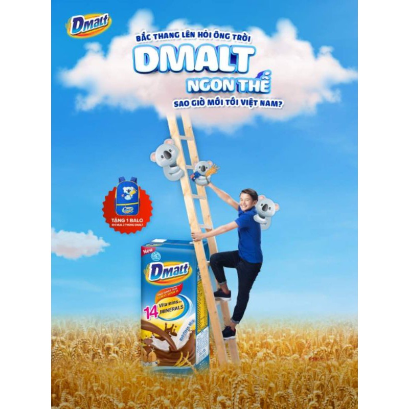 Thùng sữa uống lúa mạch DMALT Dutch Mill 180ml