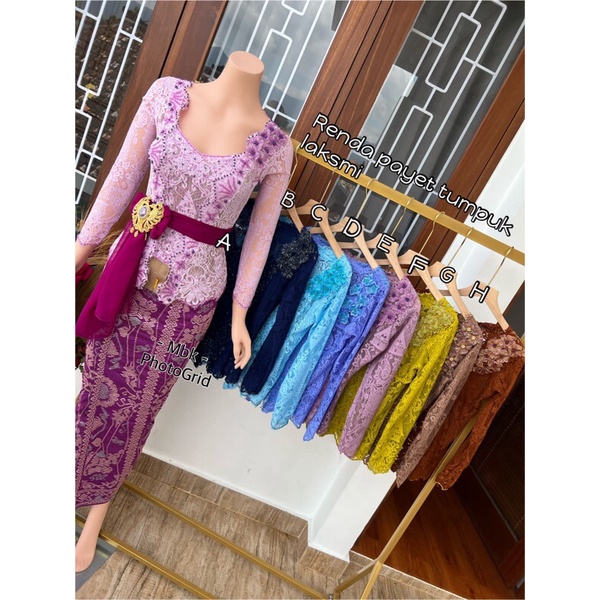 Javanese Blouse Become Sequin Xếp Chồng Laksmi