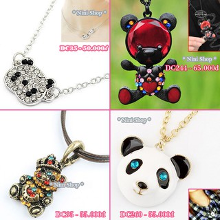 Dây chuyền kiểu mặt gấu đáng yêu (kéo sang phải xem thêm mẫu)