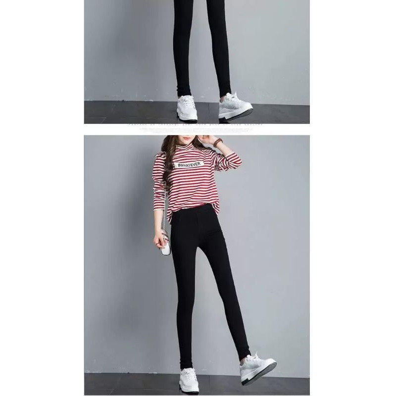 Quần legging nữ dài nâng mông vải Cotton co giãn có túi co giãn 4 chiều dáng ôm - Quần legging cạp cao nữ mặc đi học làm