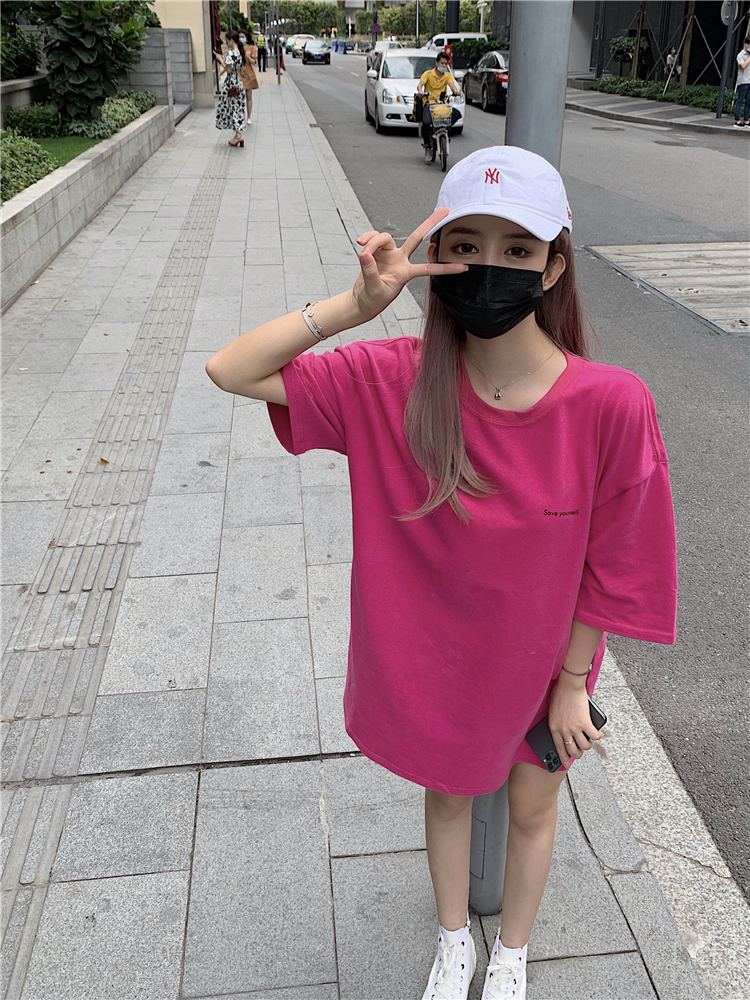 Áo Thun Ngắn Tay Dáng Rộng In Họa Tiết Cá Tính Trẻ Trung | BigBuy360 - bigbuy360.vn