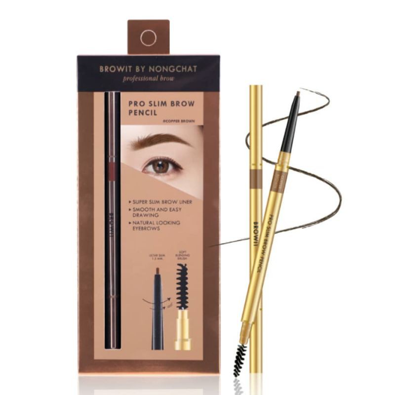 Chì kẻ mày Browit By Nongchat Pro Slim Brow Thái Lan Siêu mảnh chống nước