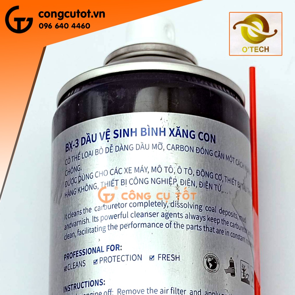 Dung dịch vệ sinh bình xăng con 450ml OTECH BX-3
