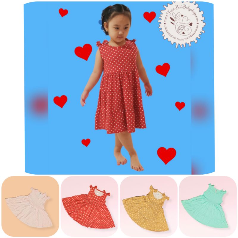 (21-35kg) Váy maxi size đại cho bé gái chất liệu thun cotton 4 chiều mềm mát