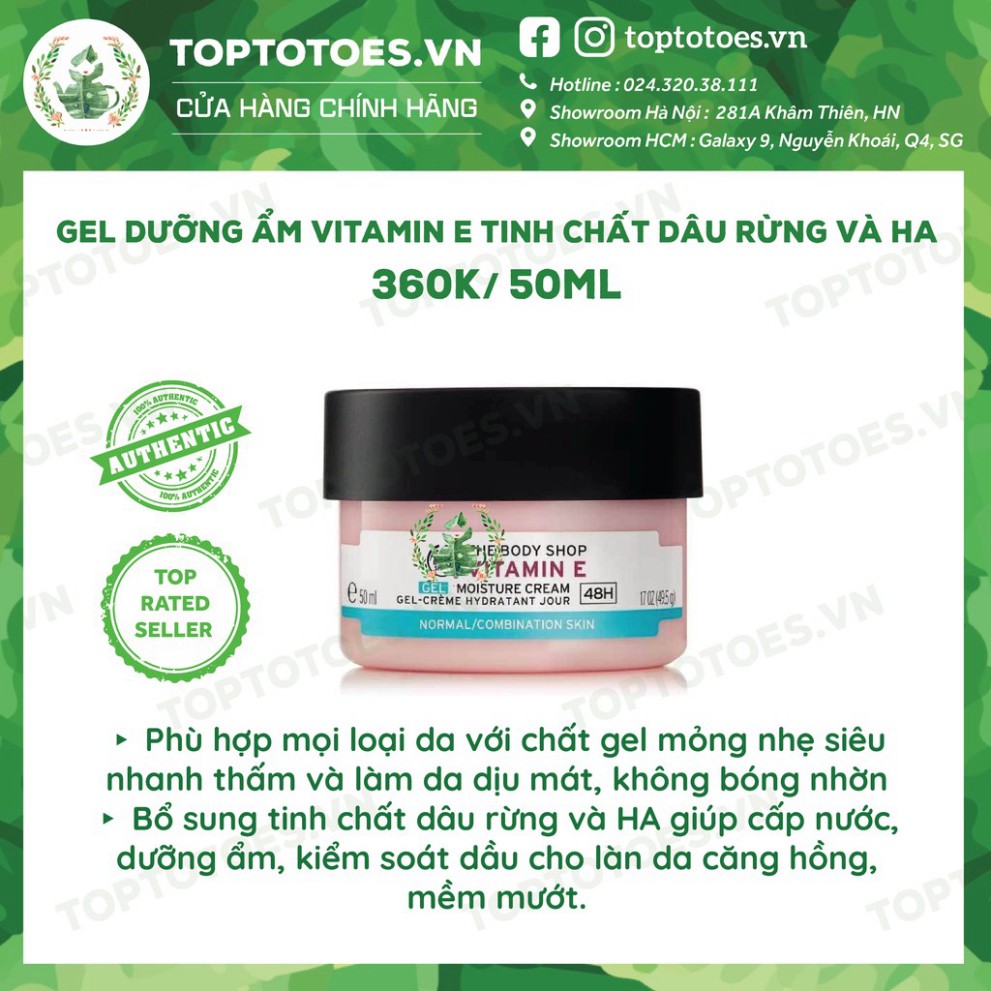 SALE SẬP SÀN Bộ Vitamin E Lúa Mạch The Body Shop rửa mặt, toner, xịt khoáng, kem dưỡng, mask siêu cấp ẩm và làm sáng da 