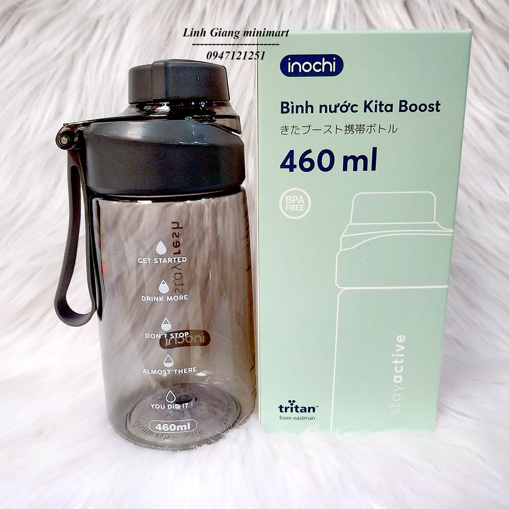 Bình nước Inochi chịu nhiệt Kita Boost  Inochi Việt Nam 460ml 670ml