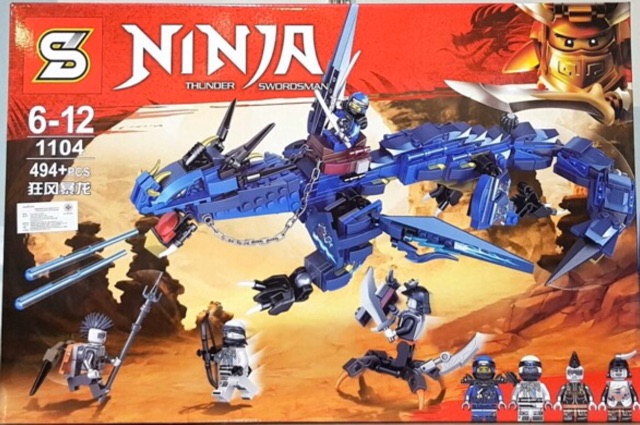 Lepin 06080 S1104 Ninja Go rồng xanh - Đồ chơi lắp ráp xếp hình thông minh