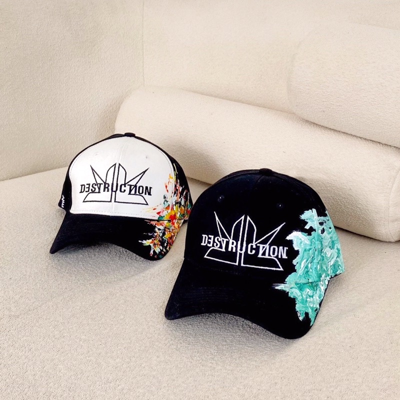 Nón kết, mũ lưỡi trai local brand Destruction vẽ hoạ tiết nhiều màu độc đáo
