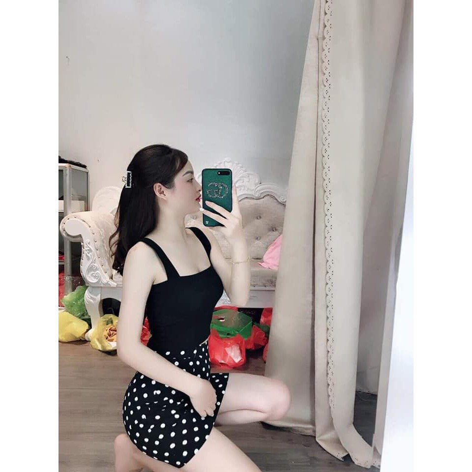 Áo 2 dây có mút ngực bản to chất bo zip chuẩn ảnh | BigBuy360 - bigbuy360.vn