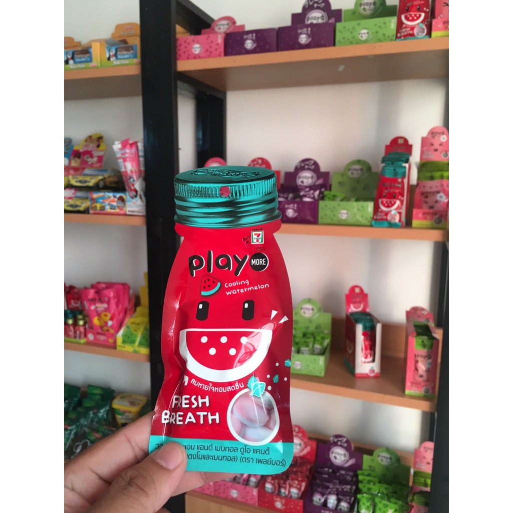 Kẹo Playmore Kẹo Ngậm Dưa Hấu Thái Dạng Gói 12g [Nhập về từ Thái Lan]
