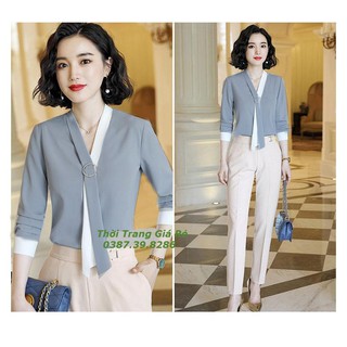 ÁO KIỂU PHỐI MÀU HOT TREND