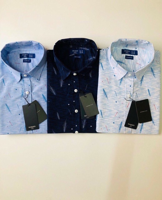 Áo Sơmi Nam Tay Ngắn Hoạ Tiết | BigBuy360 - bigbuy360.vn