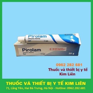 GEL DÙNG NGOÀI DA PIROLAM TUÝP 20gr