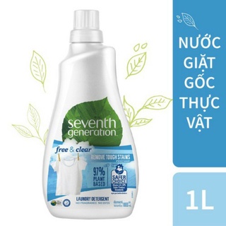 Nước Giặt Gốc Thực Vật Seventh Generation Free & Clear Không Mùi Chai 1L