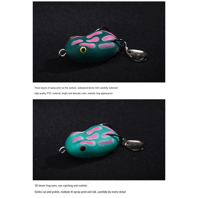 mồi giả Mồi Câu Cá Giả Hình Con Ếch 3cm / 4.2g Super Frog Lure Mồi giả câu cá lóc