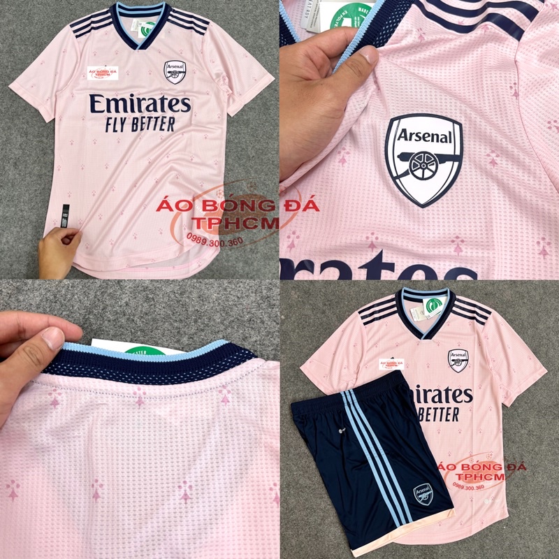 ARSENAL mùa 22/23 - Áo bóng Đá bản PLAYER hàng Thái - ARSENAL Hồng 22/23