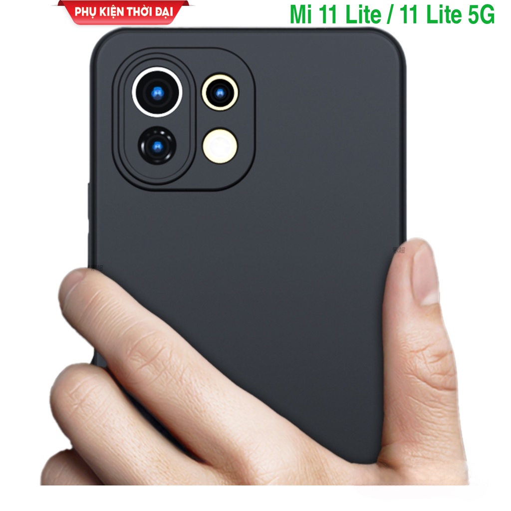 Ốp lưng Xiaomi 11 Lite / 11 Lite 5G dẻo màu siêu mỏng ôm khít máy bảo vệ camera